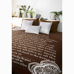 Load image into Gallery viewer, Blankets - Personalizable Scripture Mink Sherpa Blankets - Psalm 23_Brown - 60&quot; X 80&quot;
