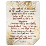 Load image into Gallery viewer, Blankets - Personalizable Scripture Mink Sherpa Blankets - Lords Prayer - 60&quot; X 80&quot;
