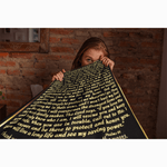 Load image into Gallery viewer, Blankets - Personalizable Scripture Mink Sherpa Blankets - Psalm 91- 60&quot; X 80&quot;
