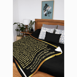 Blankets - Personalizable Scripture Mink Sherpa Blankets - Psalm 91- 60" X 80"