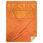 Load image into Gallery viewer, Blankets - Testimony Personalizable XL Mink Sherpa Blankets - Jesus Sunrise - 60&quot;x80&quot;
