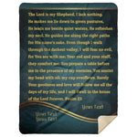 Load image into Gallery viewer, Blankets - Personalizable Scripture Mink Sherpa Blankets - Psalm 23 - 60&quot;x80&quot;
