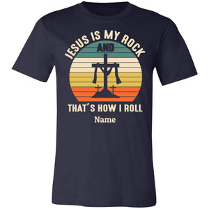 T-Shirts - Personalized Christian Themed T-shirts - Jesus Is My Rock