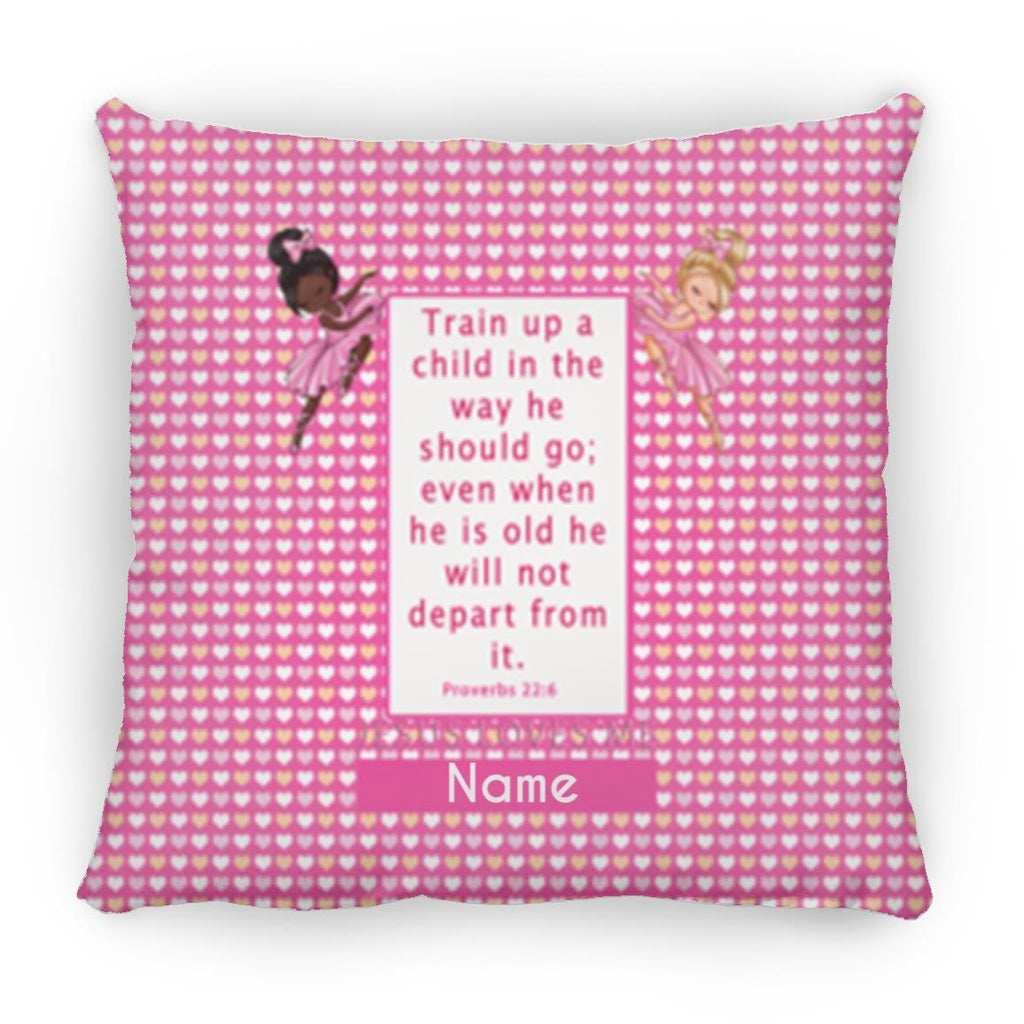 Pillows - Scriptural Personalizable Pillow - Proverbs 22:6