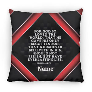 Pillows - Scriptural Personalizable Pillow - John 3:16