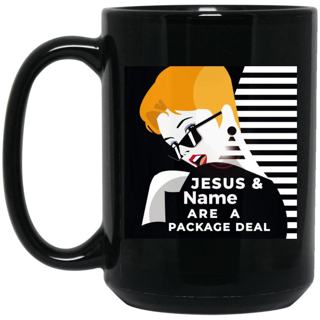 Drinkware - Jesus & I, Package Deal Personalized Black Mug