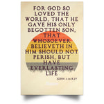 Load image into Gallery viewer, Wall Art - Scriptural Personalizable Poster - John 3:16 - 2 Designs
