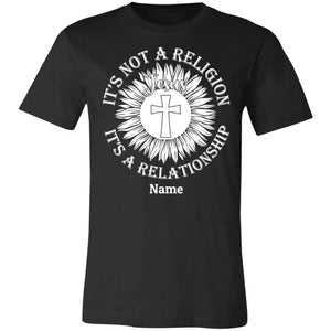 T-Shirts - Personalized Christian Themed T-shirts - It's Not Religion, It's A Relationship T-shirt