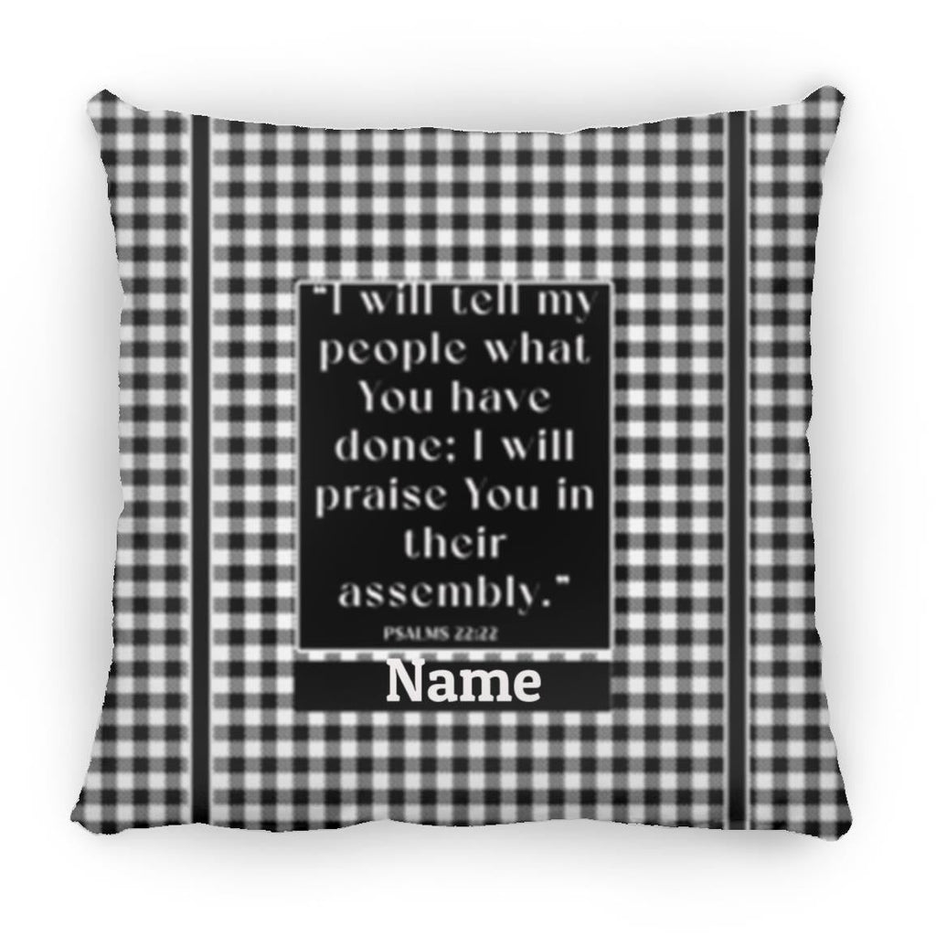 Pillows - Scriptural Personalizable Pillow - Psalm 22:22