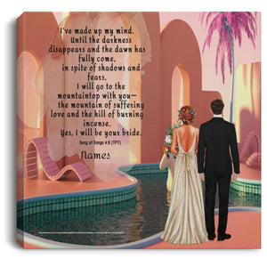 Wall Art - Song Of Songs Personalizable Scripture Canvas  - Song Of Songs 4:6