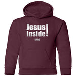 Load image into Gallery viewer, Jesus Inside Personalized Youth Hoodie
