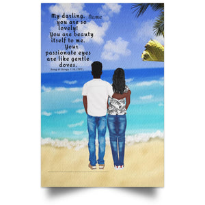 Wall Art - Song Of Songs Personalizable Poster - Song Of Songs 1:15