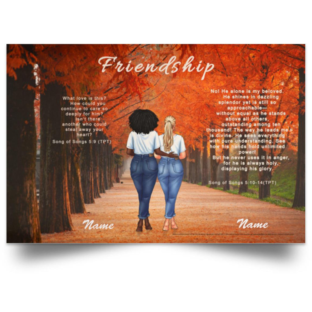 Wall Art - Song Of Songs Personalizable Poster - Song Of Songs 5:10-14 - Friendship
