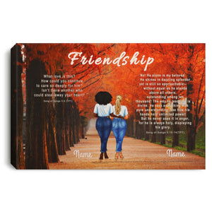 Wall Art - Song Of Songs Personalizable Scripture Canvas - Song Of Songs 5:10-14  - Friendship