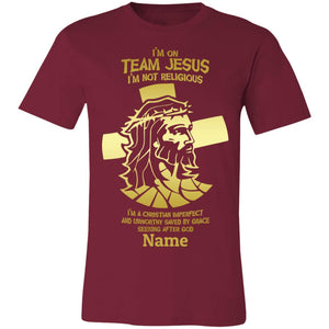 T-Shirts - Personalized Christian Themed T-shirts -  I'm On Team Jesus