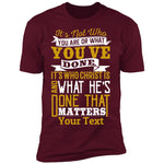 Load image into Gallery viewer, T-Shirts - Personalized Christian Themed T-shirts - It&#39;s What Christ Has Done - Gold/White
