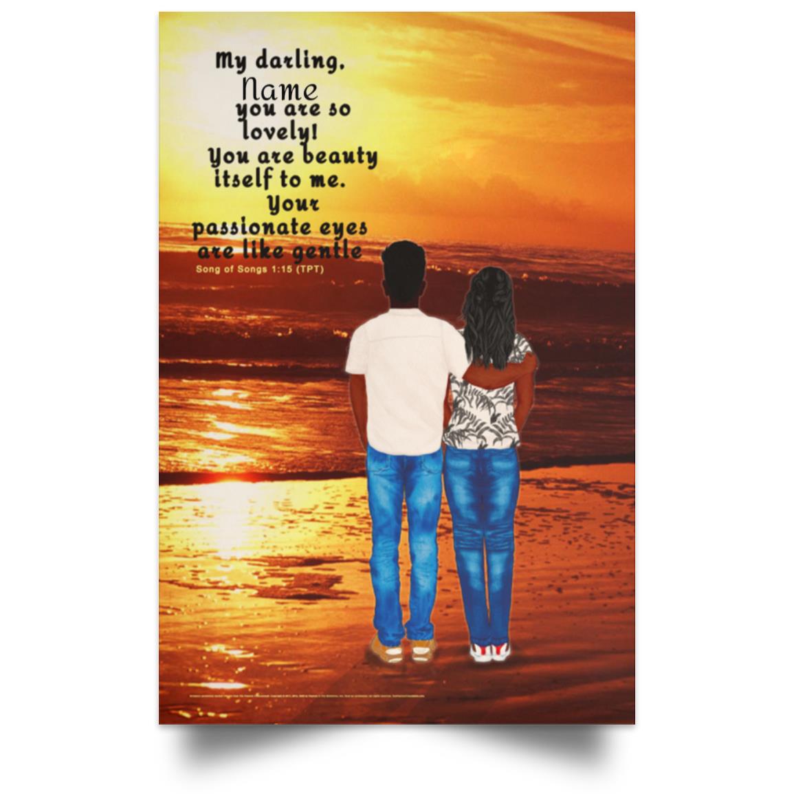 Wall Art - Song Of Songs Personalizable Posters - Song Of Songs 1:15