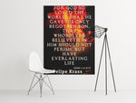 Load image into Gallery viewer, Wall Art - Scriptural Personalizable Poster - John 3:16 - 2 Designs
