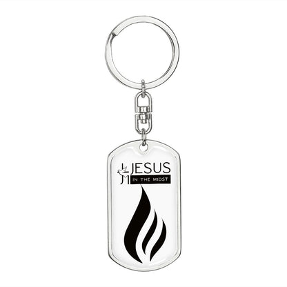 Jesus in the Midst Keychains (Black-White ) Personalization Available