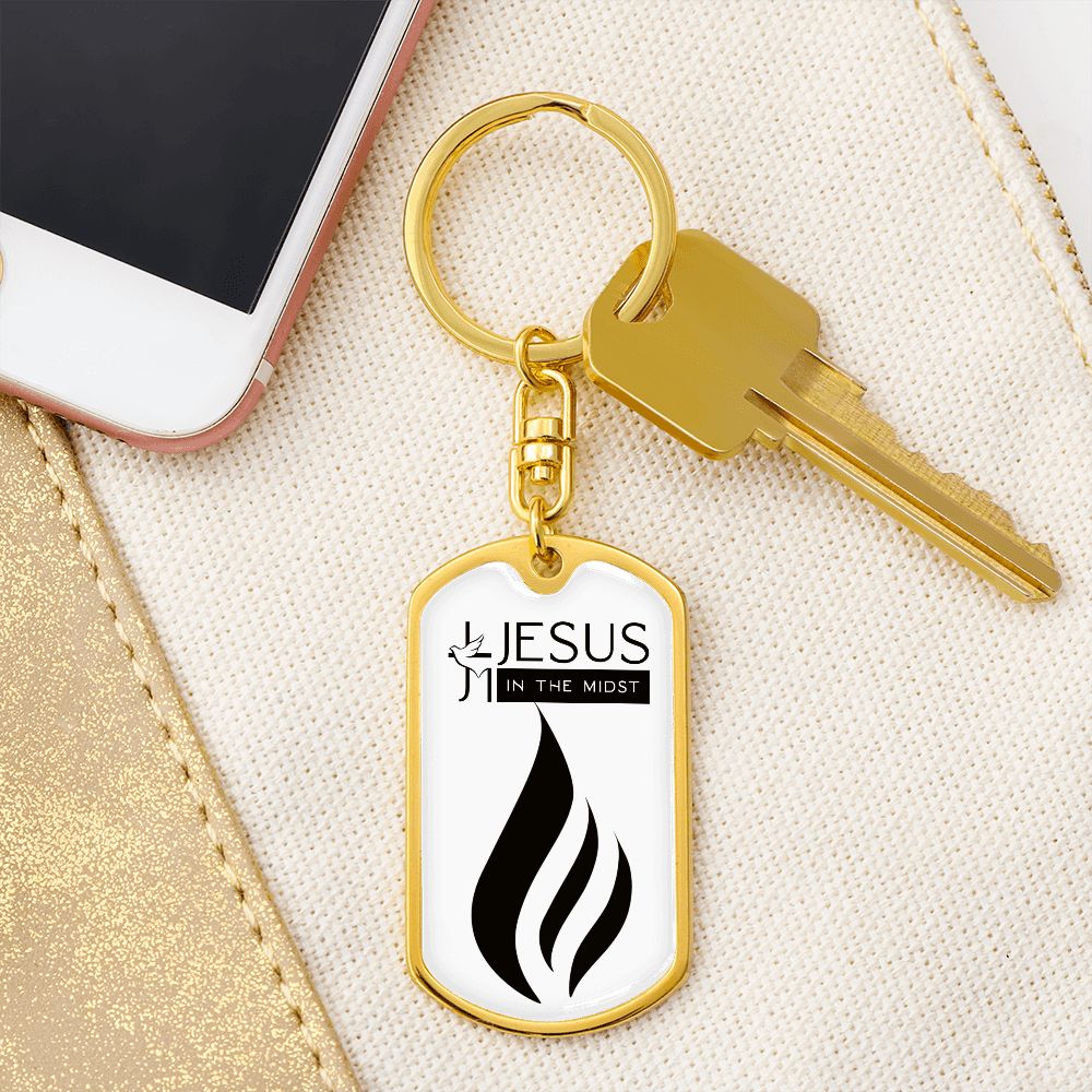 Jesus in the Midst Keychains (Black-White ) Personalization Available