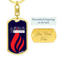 Jesus in the Midst Keychains (Red-White-Blue ) Personalization Available