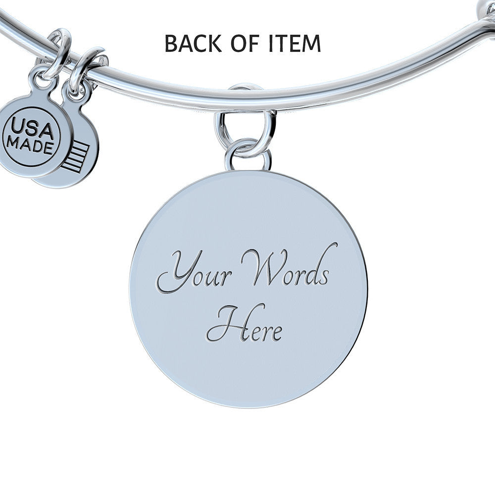 Jesus in the Midst Bangle (Lite Blu ) - Personalization Available