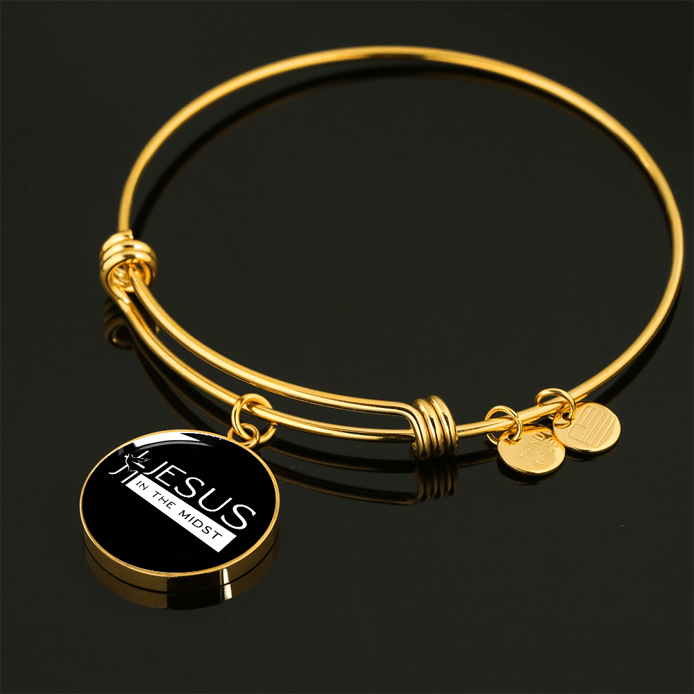 Jesus in the Midst Bangle (Black) - Personalization Available