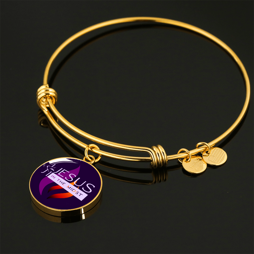 Jesus in the Midst Bangle (Purple Flame ) - Personalization Available