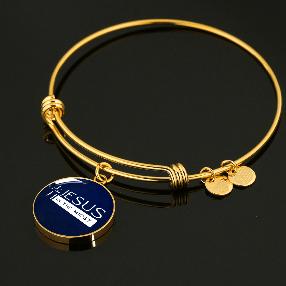 Jesus in the Midst Bangle (Navy ) - Personalization Available