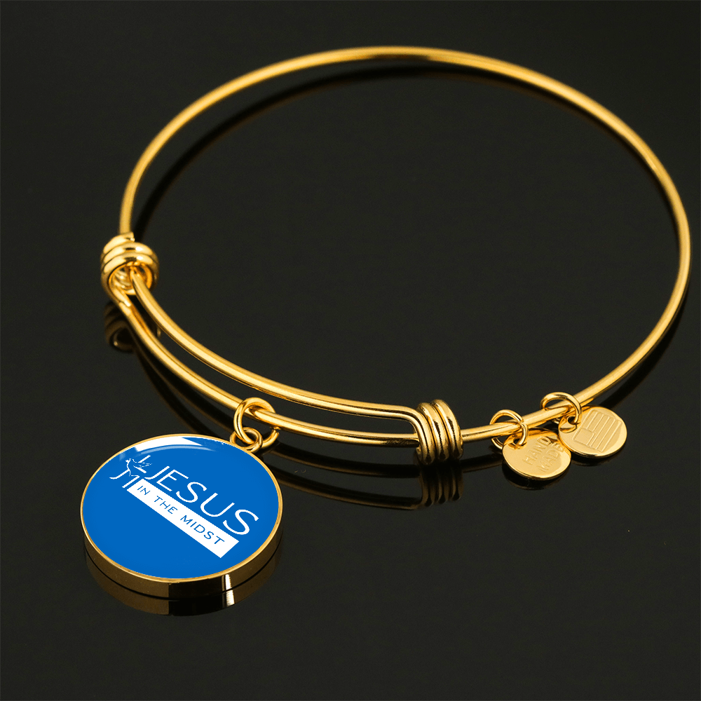 Jesus in the Midst Bangle ( Sky Blu) - Personalization Available