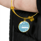 Jesus in the Midst Bangle (Lite Blu ) - Personalization Available