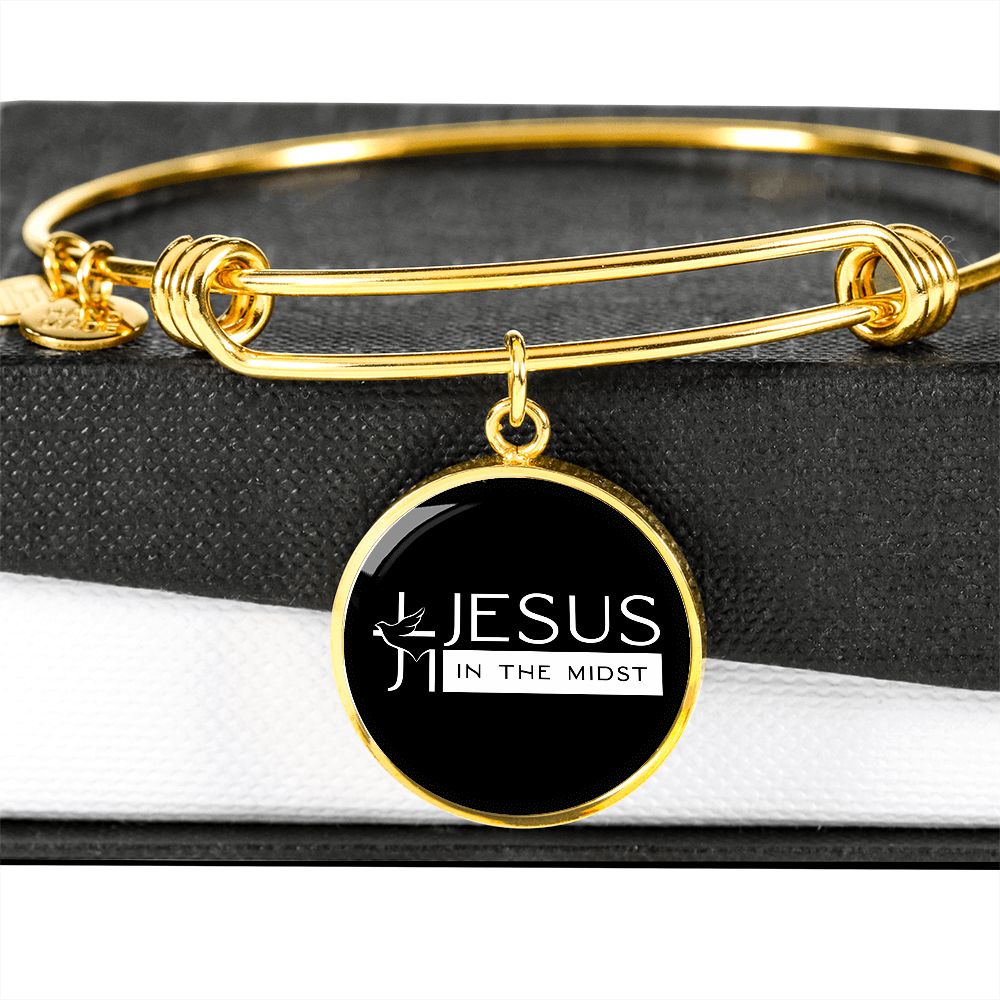 Jesus in the Midst Bangle (Black) - Personalization Available