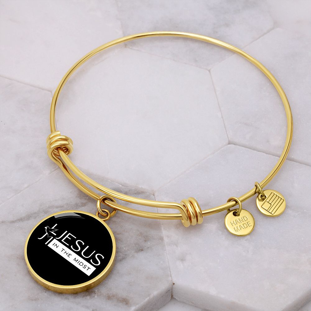 Jesus in the Midst Bangle (Black) - Personalization Available