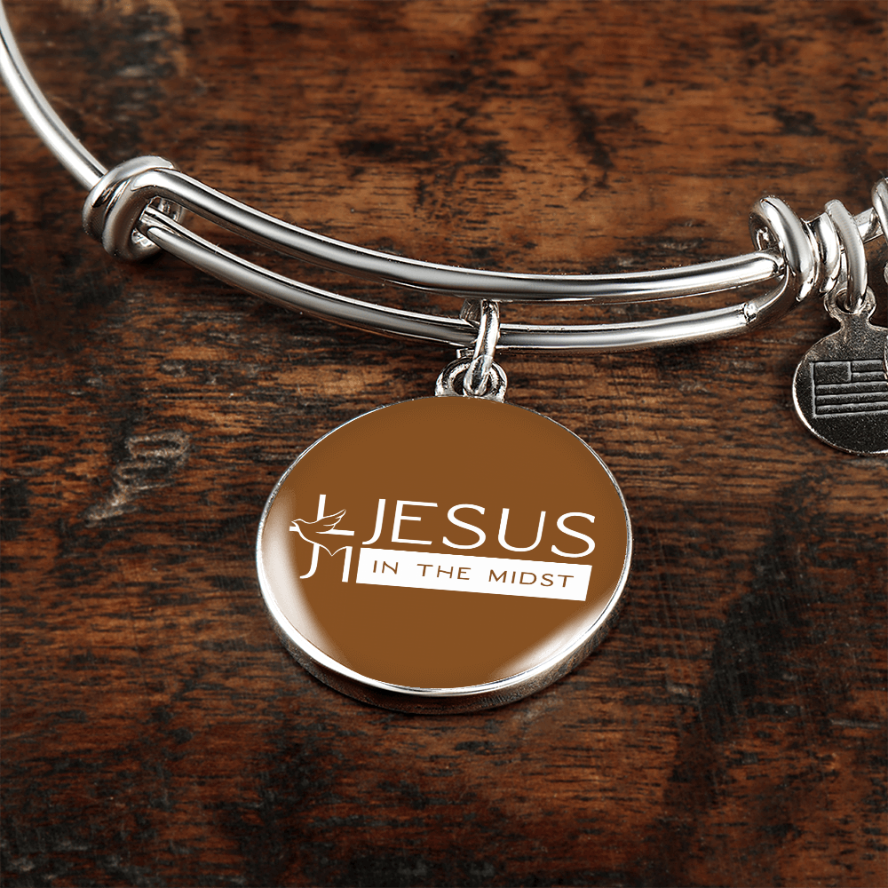 Jesus in the Midst Bangle (Camel ) - Personalization Available