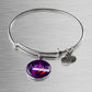 Jesus in the Midst Bangle (Purple Flame ) - Personalization Available