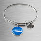 Jesus in the Midst Bangle ( Sky Blu) - Personalization Available