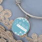 Jesus in the Midst Bangle (Lite Blu ) - Personalization Available