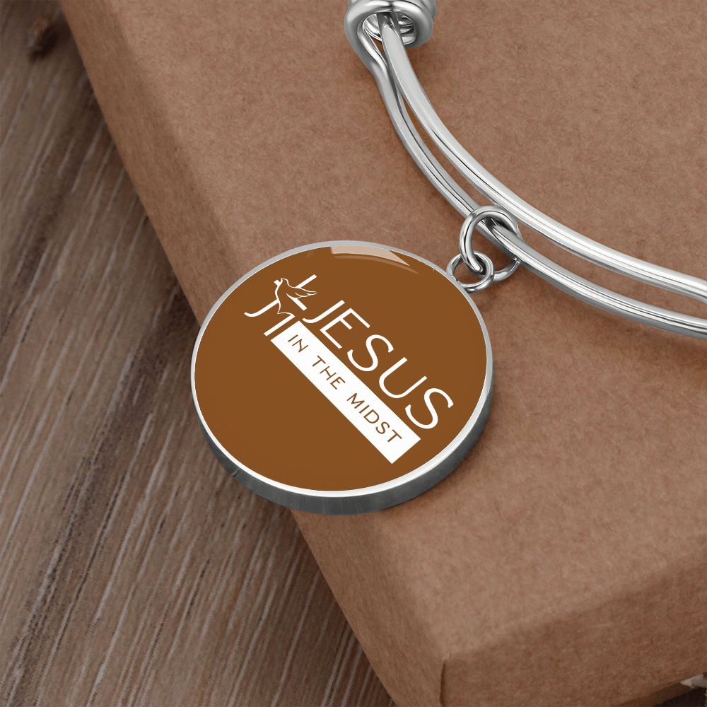 Jesus in the Midst Bangle (Camel ) - Personalization Available