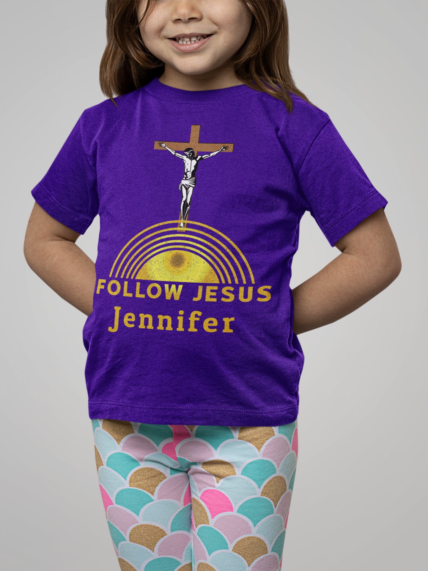 T-Shirts - Personalized Christian Themed Youth T-shirts - Follow Jesus