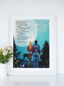 Wall Art - Song Of Songs Personalizable Poster - Song Of Songs 1:2-3.