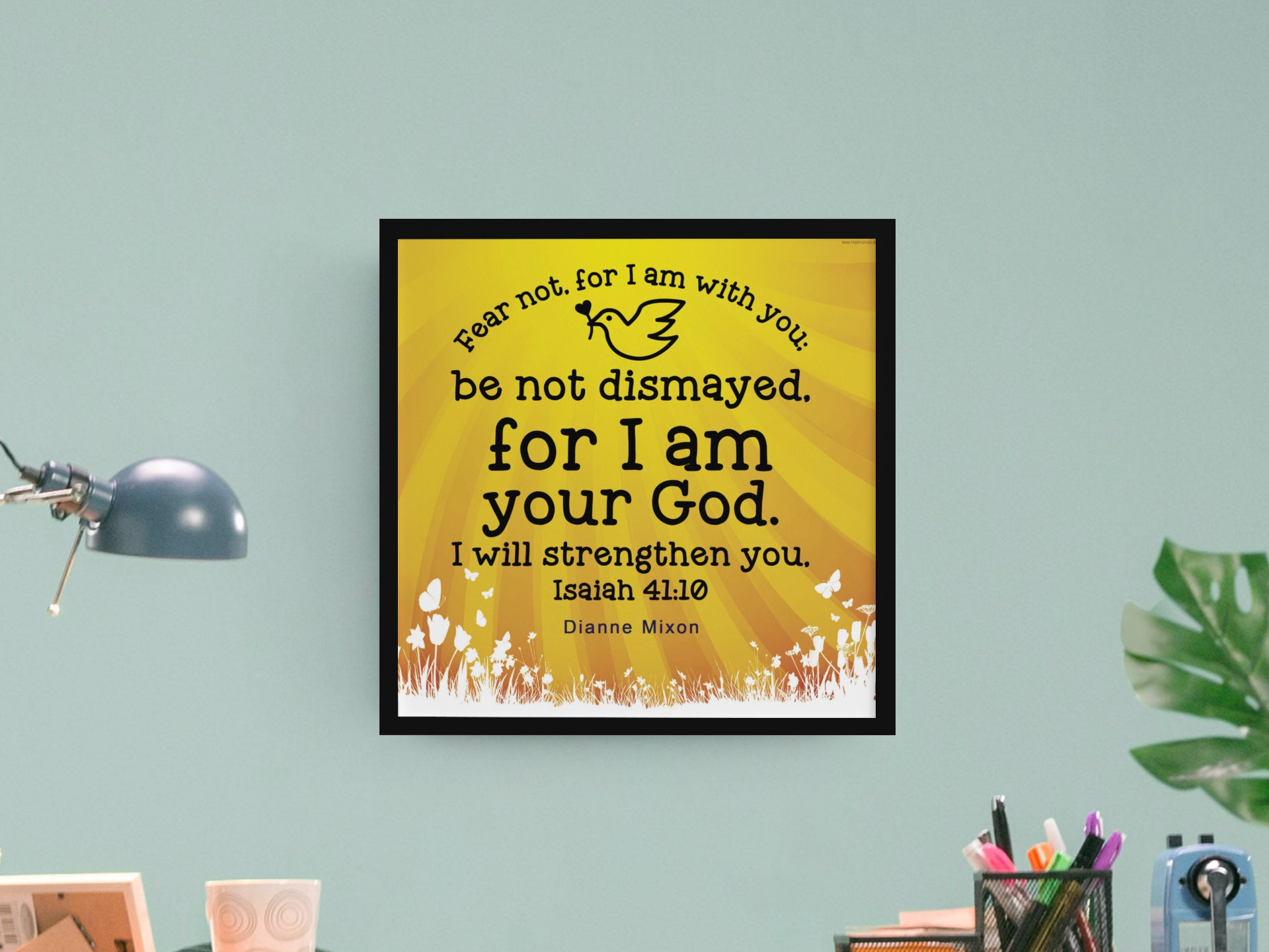 Wall Art - Scriptural Personalizable Posters - Isaiah 41:10