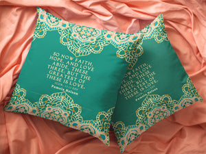 Pillows - Scriptural Personalizable Pillow - 1Corinthians 13:13