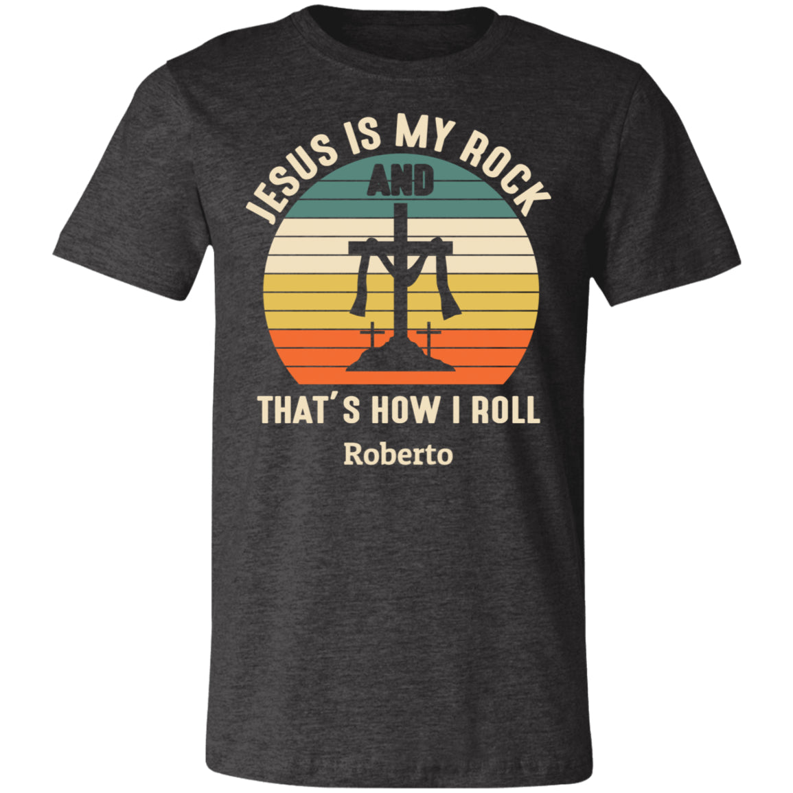 T-Shirts - Personalized Christian Themed T-shirts - Jesus Is My Rock