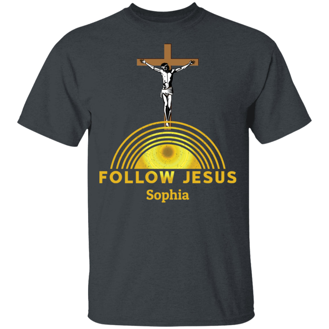 T-Shirts - Personalized Christian Themed Youth T-shirts - Follow Jesus